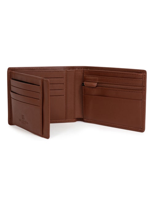 Cartera italiana - 2 pliegues - detener rfid - cuero sensation hexagona - Kiabi