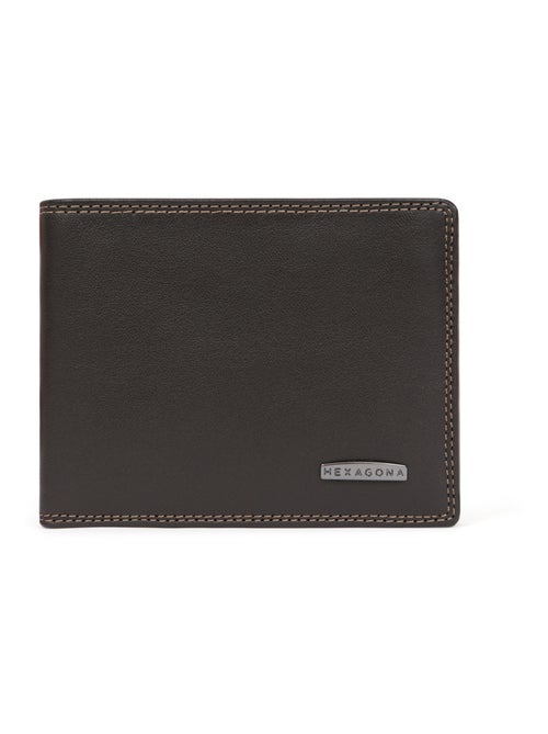 Cartera italiana - 2 pliegues - detener rfid - cuero sensation hexagona - Kiabi