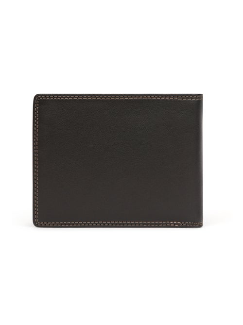 Cartera italiana - 2 pliegues - detener rfid - cuero sensation hexagona - Kiabi