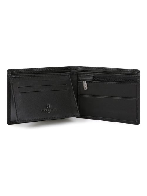 Cartera italiana - 2 pliegues - detener rfid - cuero sensation hexagona - Kiabi