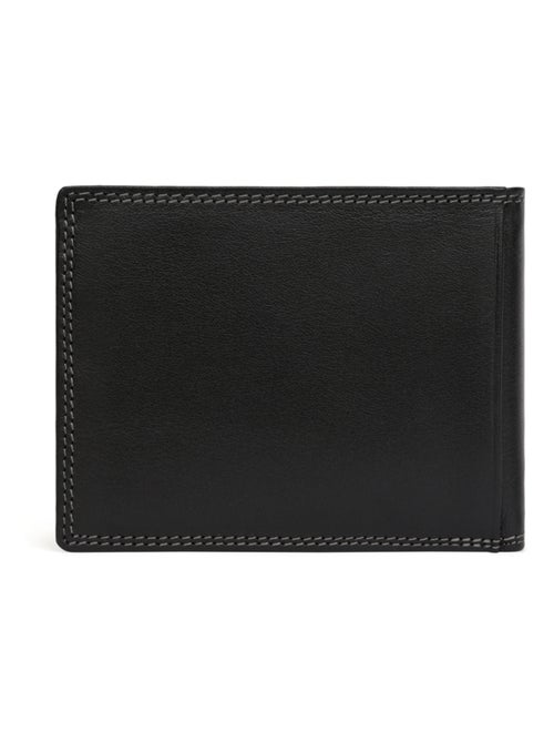 Cartera italiana - 2 pliegues - detener rfid - cuero sensation hexagona - Kiabi