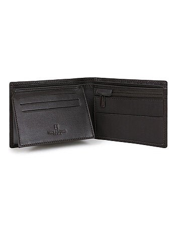 Cartera italiana - 2 pliegues - Detener RFID - Cuero SENSATION