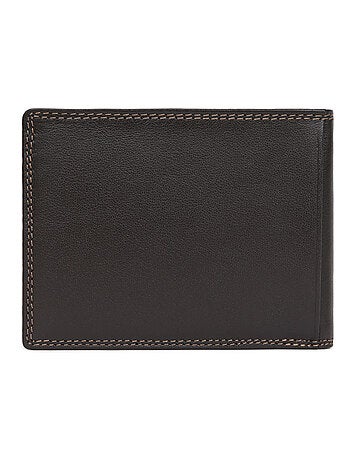 Cartera italiana - 2 pliegues - Detener RFID - Cuero SENSATION