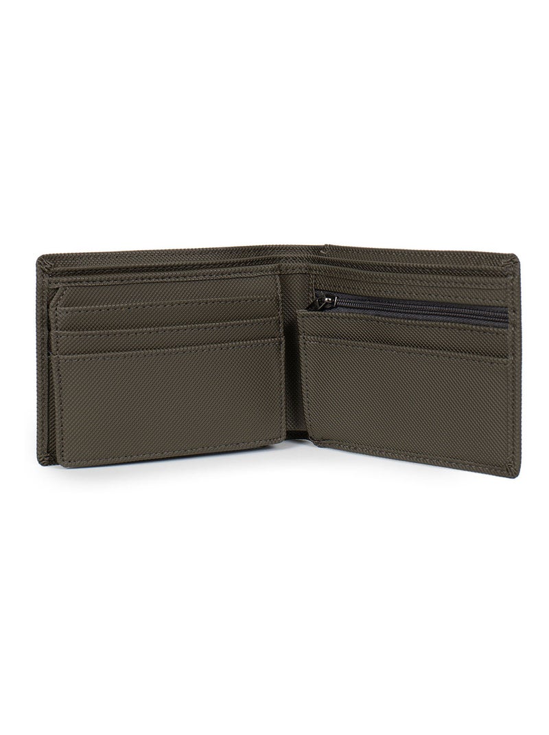Cartera italiana - 2 pliegues hero hexagona Caqui - Kiabi