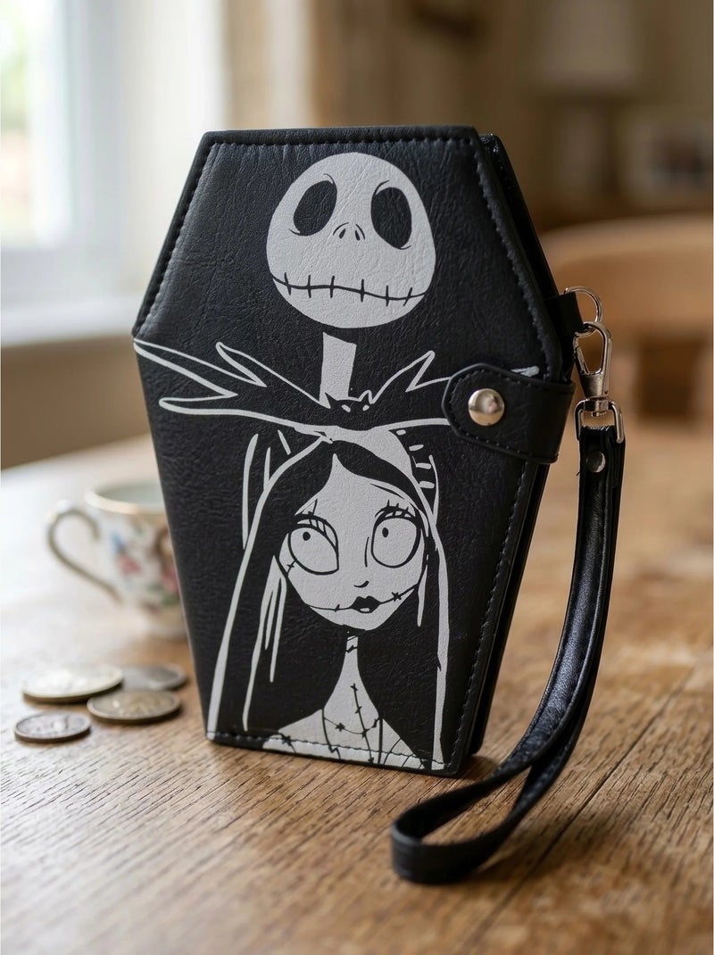 Cartera Jack y Sally polipiel Disney Negro - Kiabi