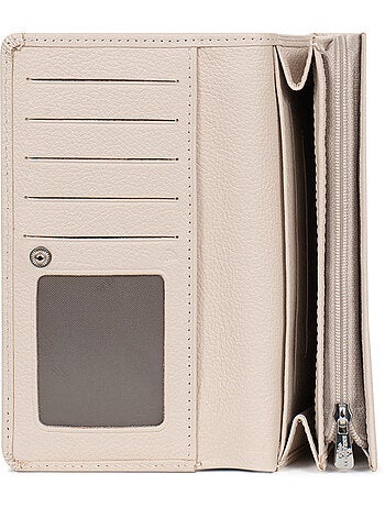 Cartera larga - 1 compartimento - Detener RFID - Cuero MIRABELLE