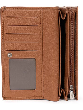Cartera larga - 1 compartimento - detener rfid - cuero mirabelle