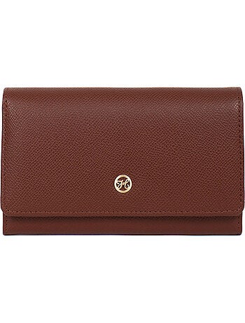 Cartera larga - 1 pliegue - Detener RFID - Cuero AUDE