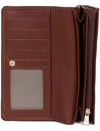Cartera larga - 1 pliegue - Detener RFID - Cuero AUDE