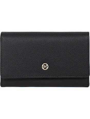 Cartera larga - 1 pliegue - Detener RFID - Cuero AUDE