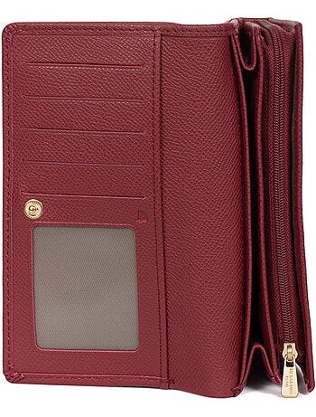 Cartera larga - 1 pliegue - Detener RFID - Cuero AUDE