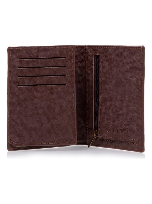 Cartera marrón de 3 paneles para hombreSMARTTRUNCPROTECCIÓN RFID  Isotoner - Kiabi