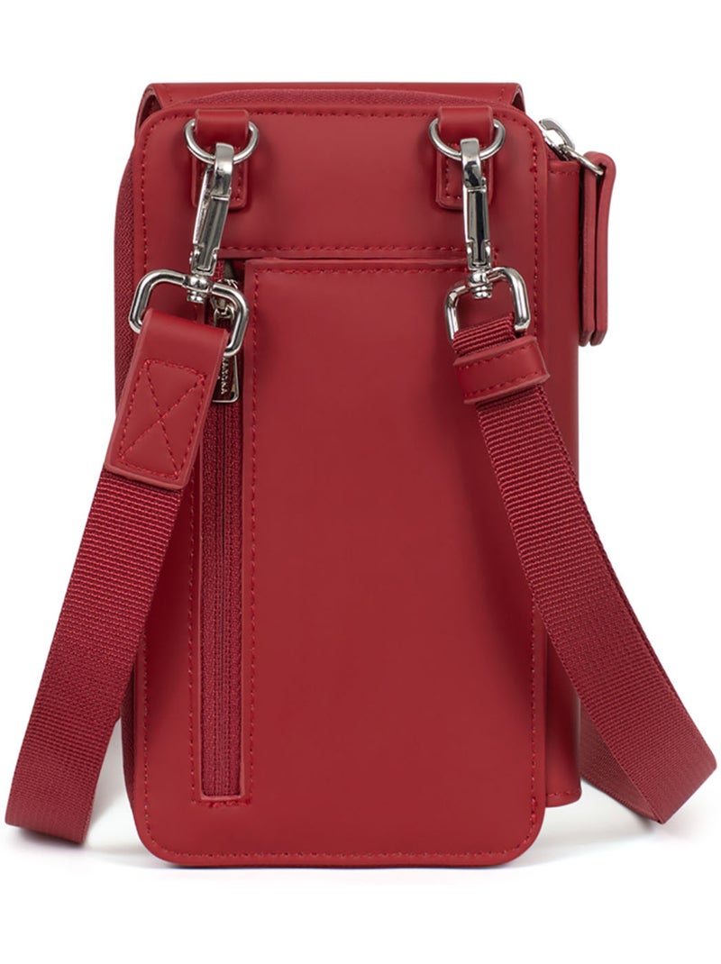 Cartera para teléfono con bolsillo nami hexagona Rojo oscuro - Kiabi