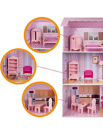 Casa de muñecas de madera woomax