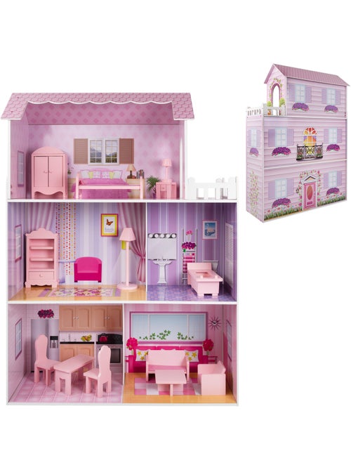 Casa de muñecas de madera woomax - Kiabi Casa de muñecas de madera woomax - Kiabi