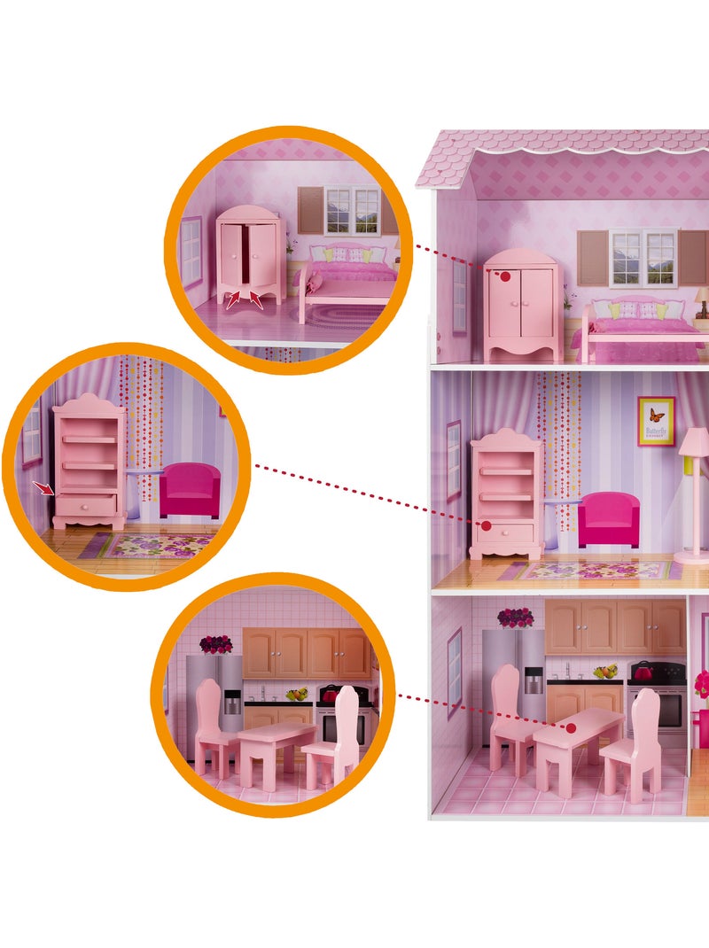 Casa de muñecas de madera woomax N/D - Kiabi