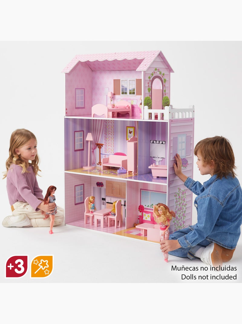 Casa de muñecas de madera woomax N/D - Kiabi
