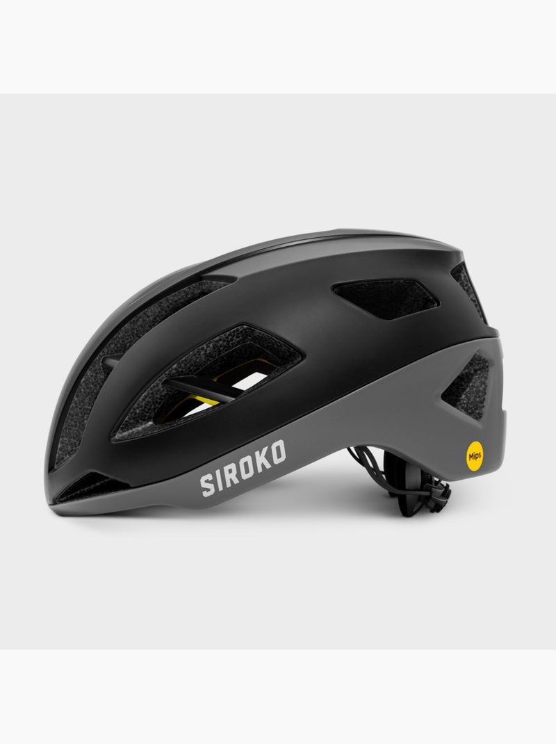 Casco ciclismo carretera ciclismo hombre y mujer he circuit Negro - Kiabi