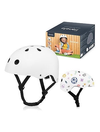 Casco de bicicleta para niños - LIONELO - 50-56 cm - Personalizable - Certificado Intertek