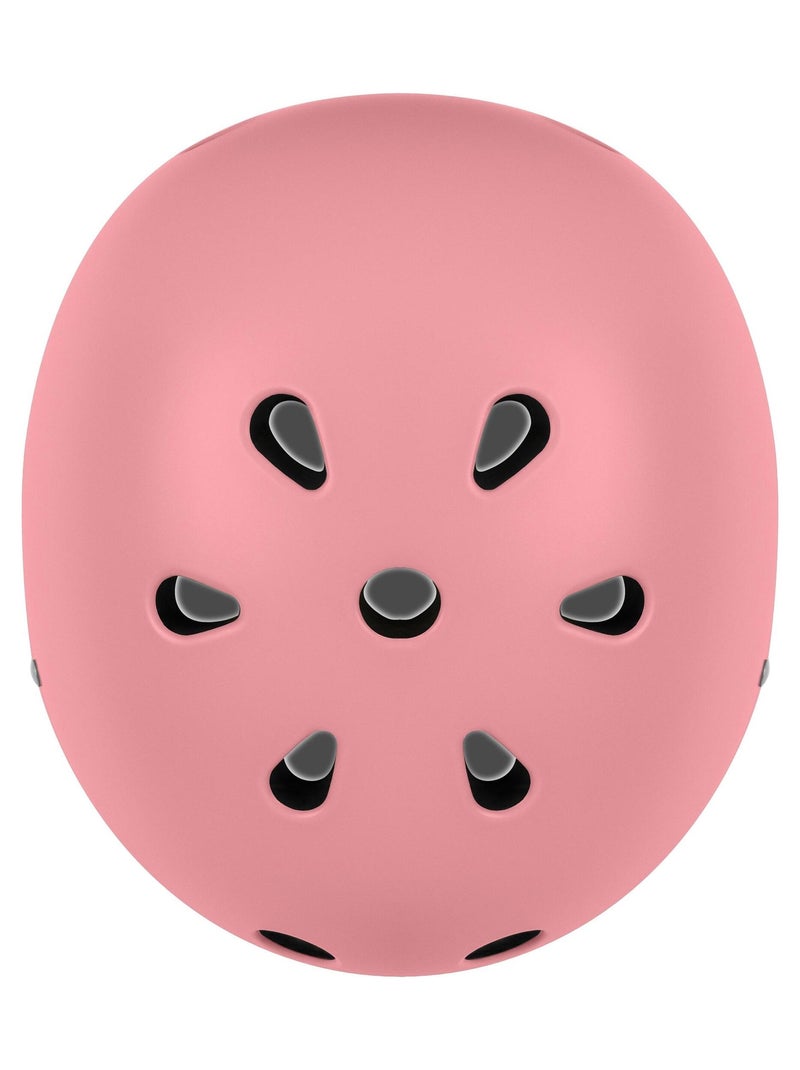 Casco de bicicleta para niños - LIONELO - 50-56 cm - Personalizable - Certificado Intertek Rosa claro - Kiabi