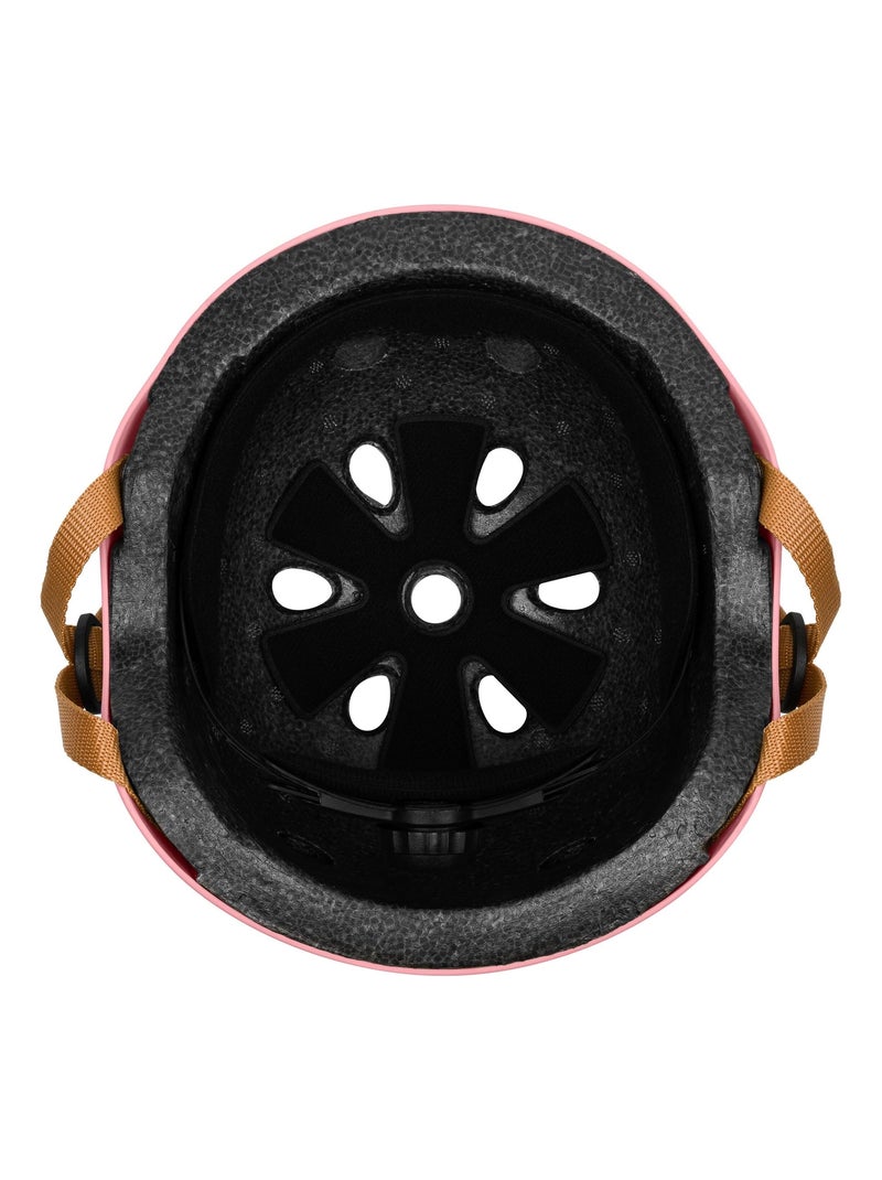 Casco de bicicleta para niños - LIONELO - 50-56 cm - Personalizable - Certificado Intertek Rosa claro - Kiabi