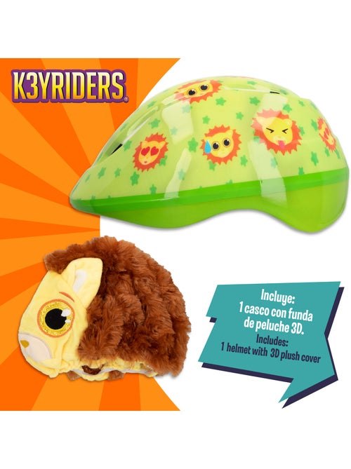 Casco infantil con funda de peluche de león k3yriders - Kiabi