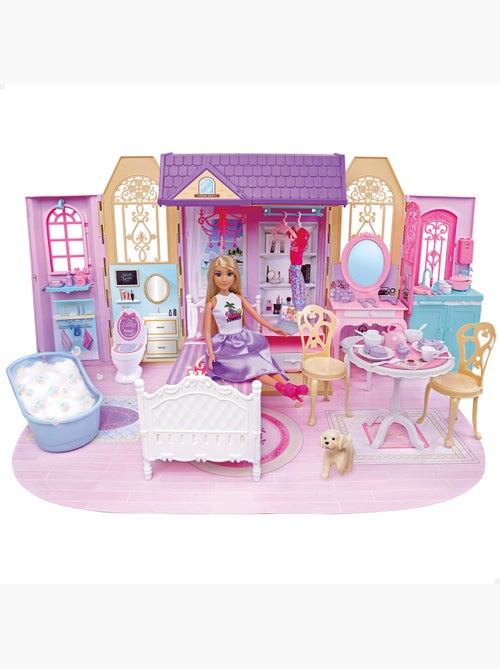 Casita de muñecas con muñeca 30 cm y más de 60 accesorios isabella - Kiabi Casita de muñecas con muñeca 30 cm y más de 60 accesorios isabella - Kiabi