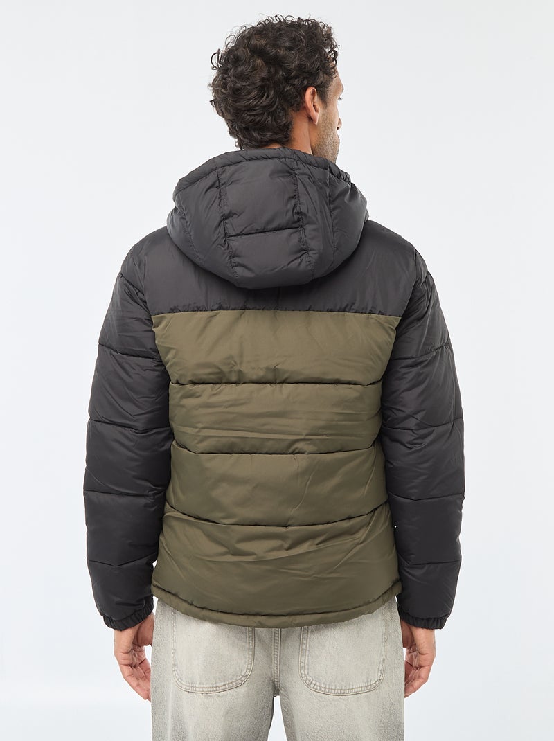 Cazadora acolchada bicolor 'JJ Rebel' Kaki - Kiabi