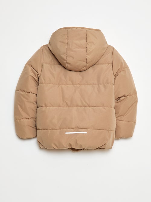 Cazadora acolchada cálida con capucha - Kiabi