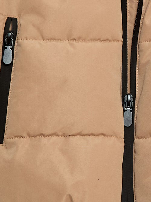 Cazadora acolchada cálida con capucha - Kiabi