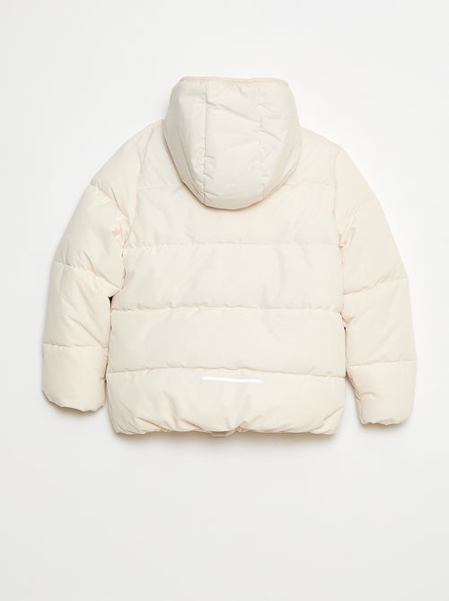 Cazadora acolchada cálida con capucha - Kiabi