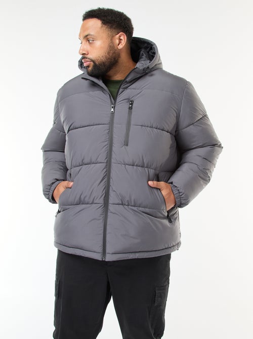 Cazadora acolchada cálida con capucha - Kiabi