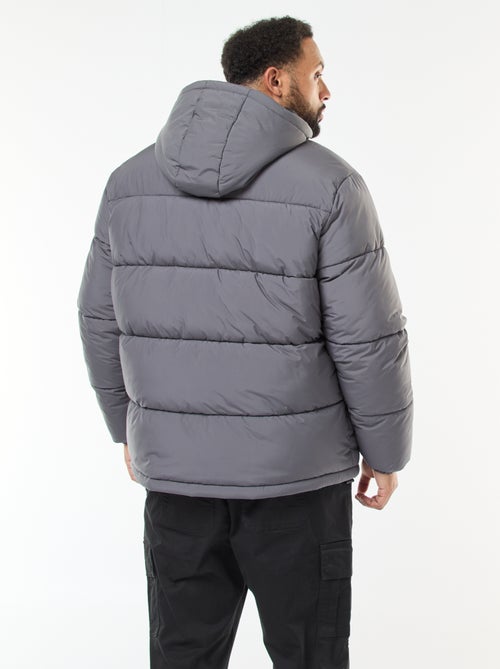 Cazadora acolchada cálida con capucha - Kiabi