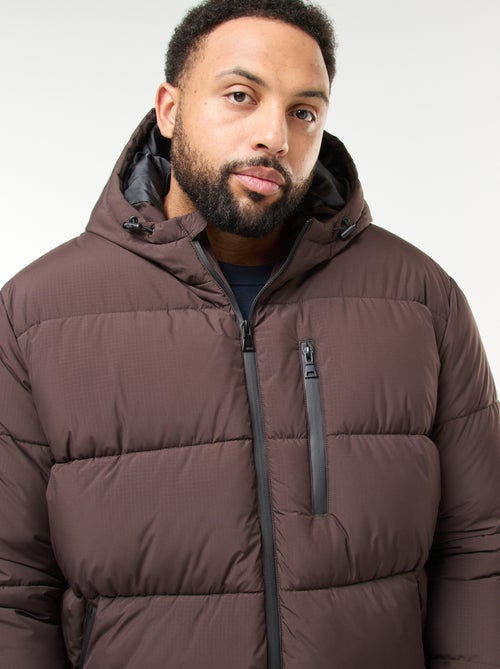 Cazadora acolchada cálida con capucha - Kiabi