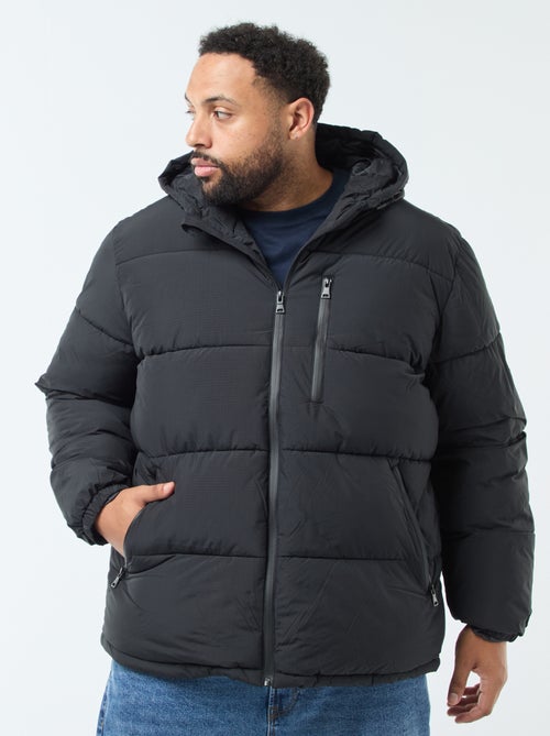 Cazadora acolchada cálida con capucha - Kiabi