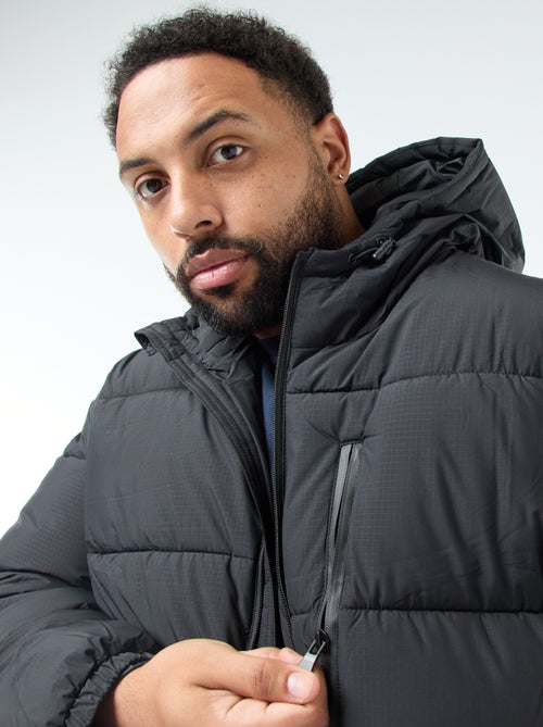 Cazadora acolchada cálida con capucha - Kiabi