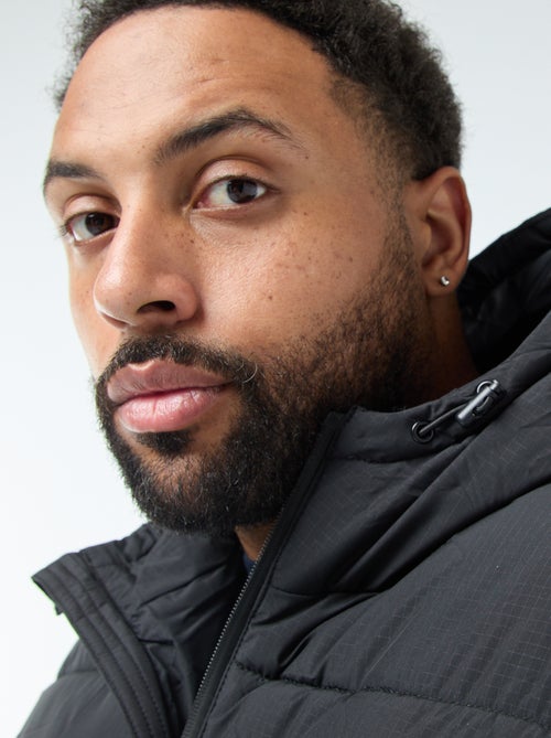 Cazadora acolchada cálida con capucha - Kiabi