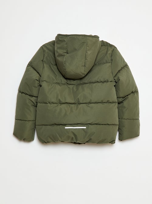 Cazadora acolchada cálida con capucha - Kiabi