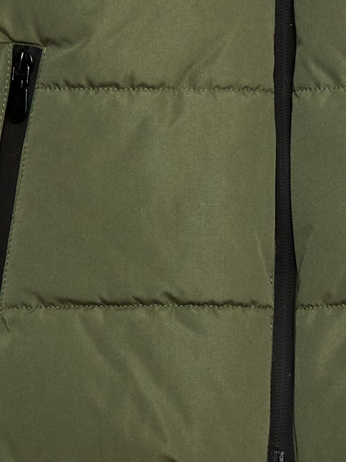 Cazadora acolchada cálida con capucha - Kiabi