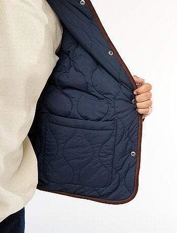 Cazadora acolchada cálida reversible