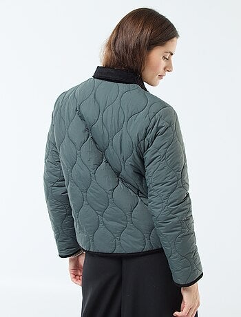 Cazadora acolchada cálida reversible