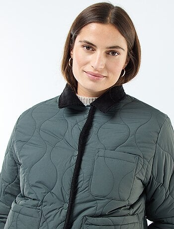 Cazadora acolchada cálida reversible