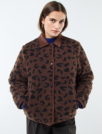 Cazadora acolchada cálida reversible
