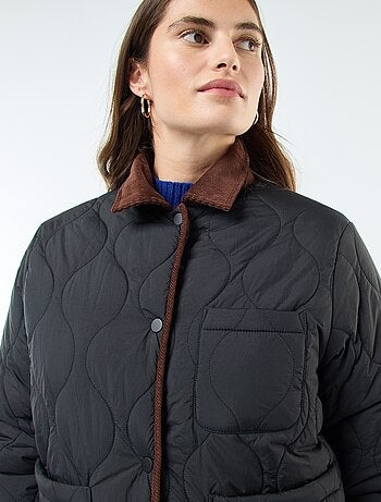 Cazadora acolchada cálida reversible