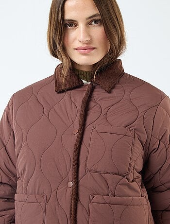 Cazadora acolchada cálida reversible