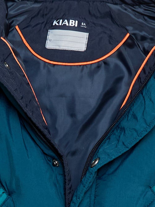 Cazadora acolchada color block repelente al agua - Kiabi