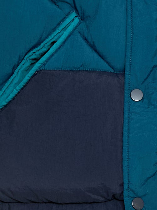 Cazadora acolchada color block repelente al agua - Kiabi