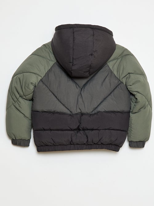 Cazadora acolchada color block repelente al agua - Kiabi