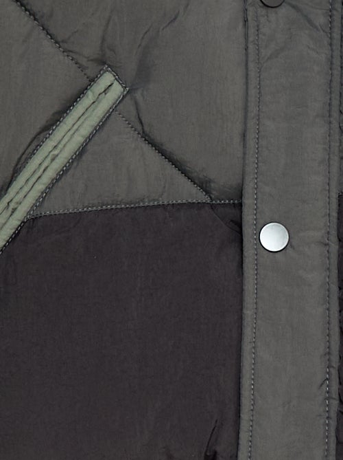 Cazadora acolchada color block repelente al agua - Kiabi