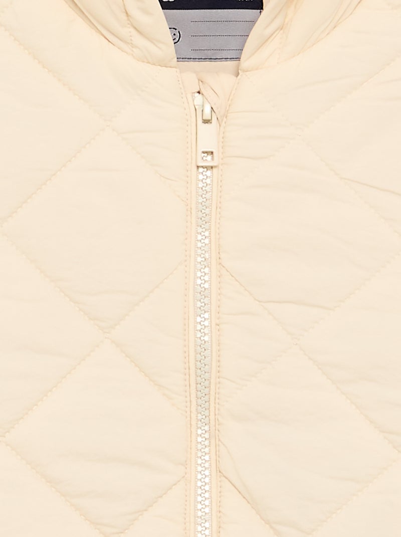 Cazadora acolchada con capucha Beige - Kiabi
